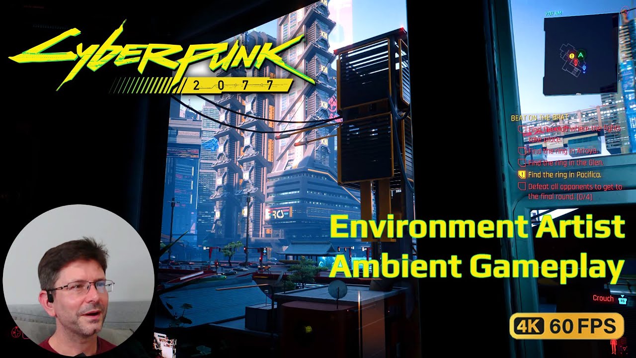 Cyberpunk 2077 | Game Dev Ambient Exploration | Night City in 4K Ultra Graphics - #1