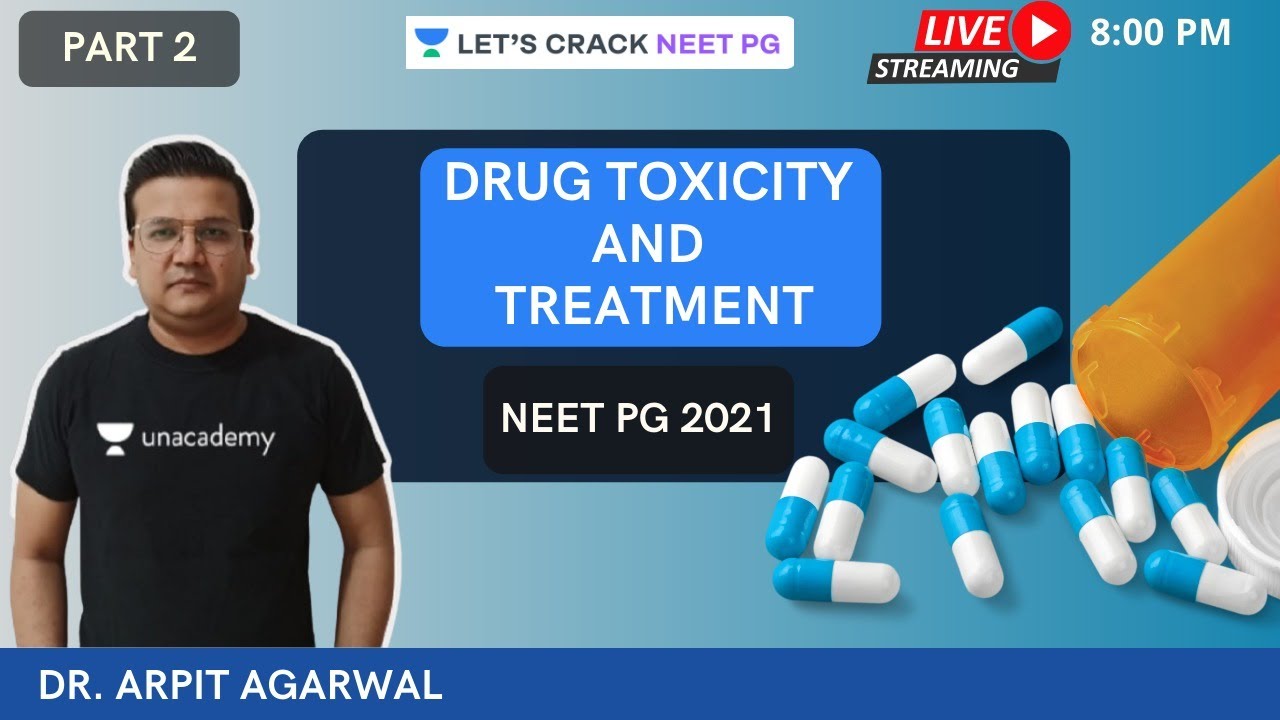Drug Toxicity and Treatment | Part 2 | NEET PG 2021 | Dr. Arpit Agarwal