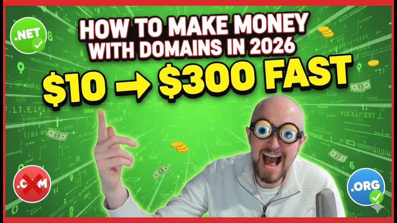 How to make money with domains in 2026 (turn $10 domains into $300 fast)