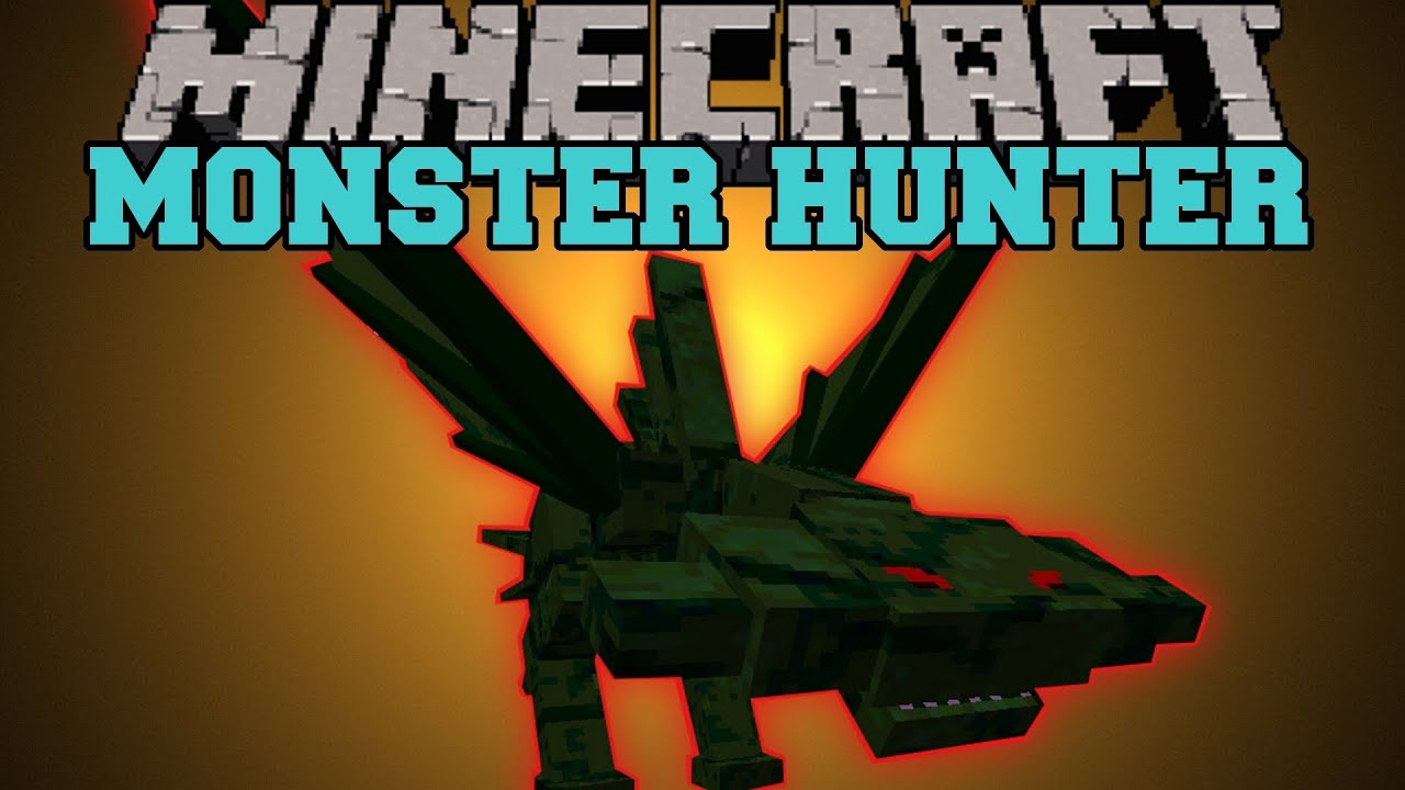 Minecraft : MONSTER HUNTER (BOSSES, MOBS, HUGE WEAPONS, 2 BIOMES) Mod Showcase