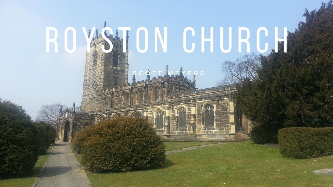 Drone view of Royston, Barnsley June 2017 - St. John The Baptist Church, February 2021