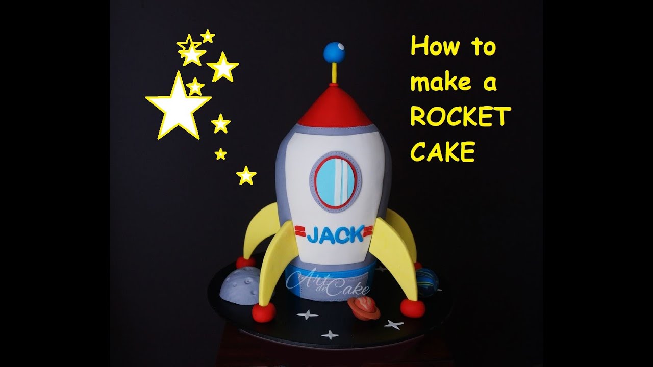 Rocket Cake - Watch me make this awesome ROCKET CAKE
