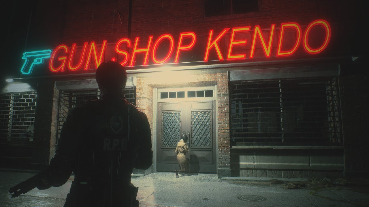Resident Evil 2 Remake: Gun Shop Kendo scene (SPOILERS, PC 4K Max Settings)