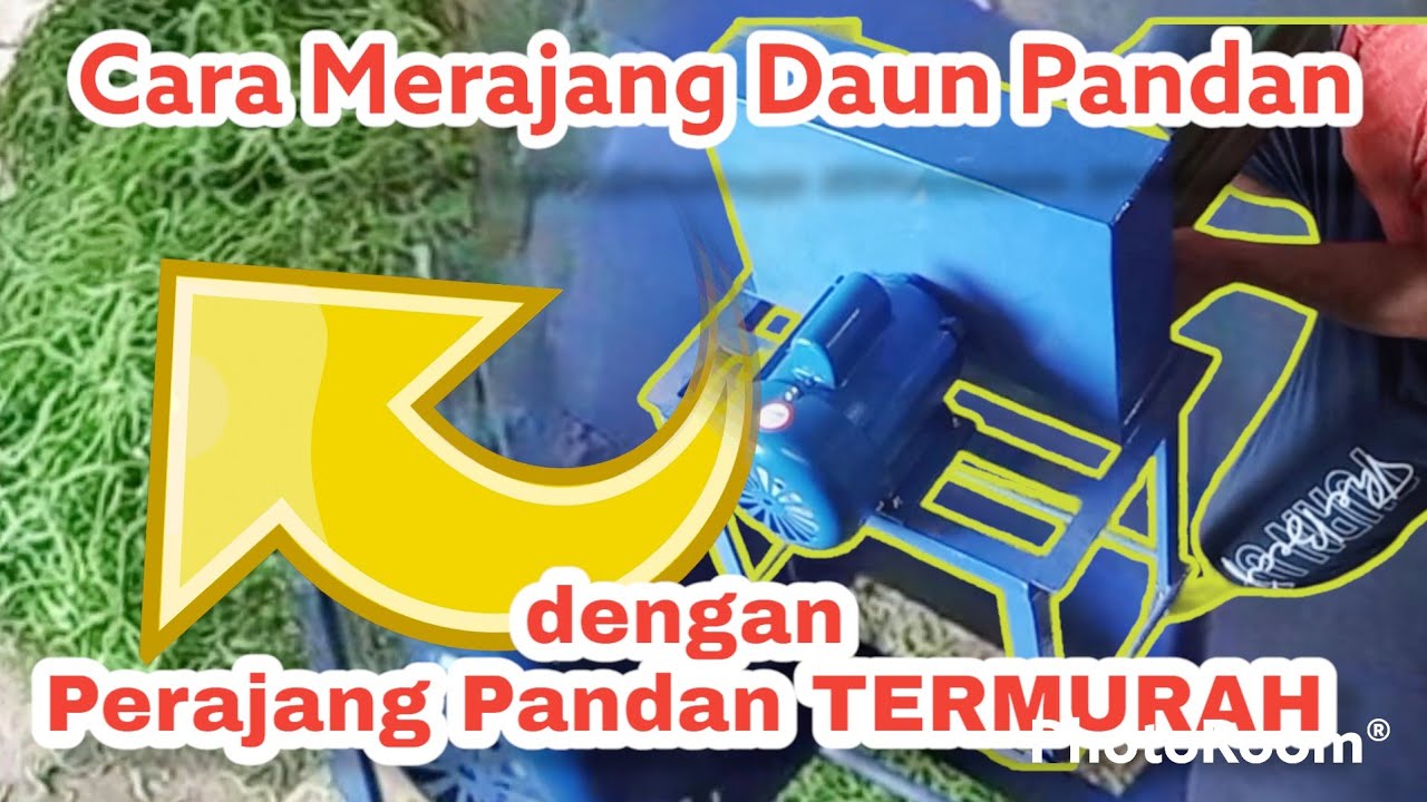 Cara Merajang Daun Pandan dengan Mesin Perajang Pandan TERMURAH dari @BengkelNTK