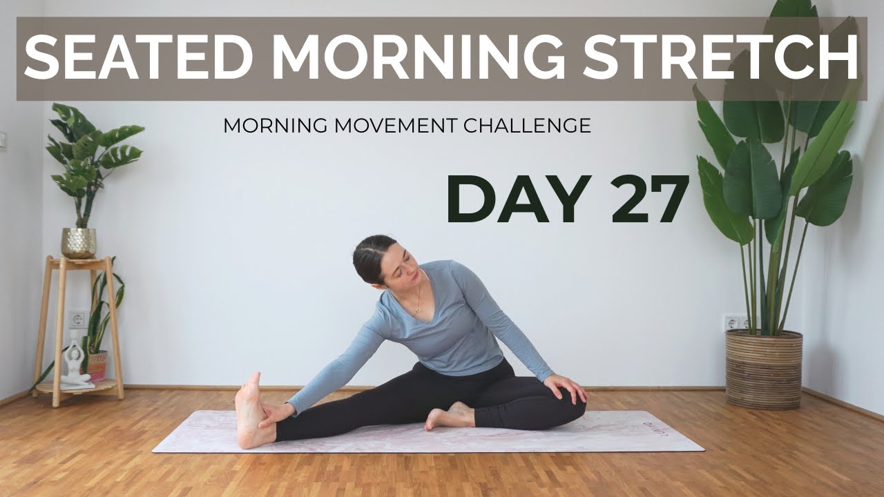 Day 27 – 10 Min Seated Yoga Stretch | Full Body Stretch | Yoga without mat
