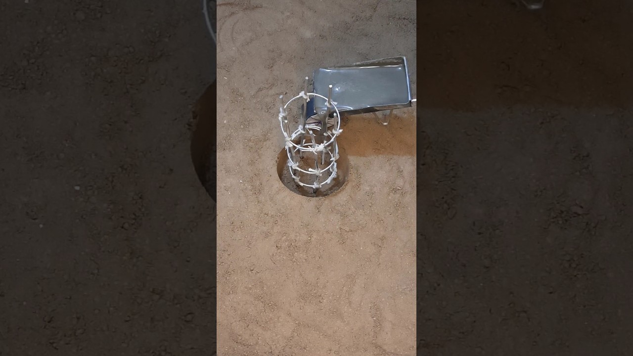 Diy Mini pillar fill with concrete #diy #miniature #scienceproject #construction