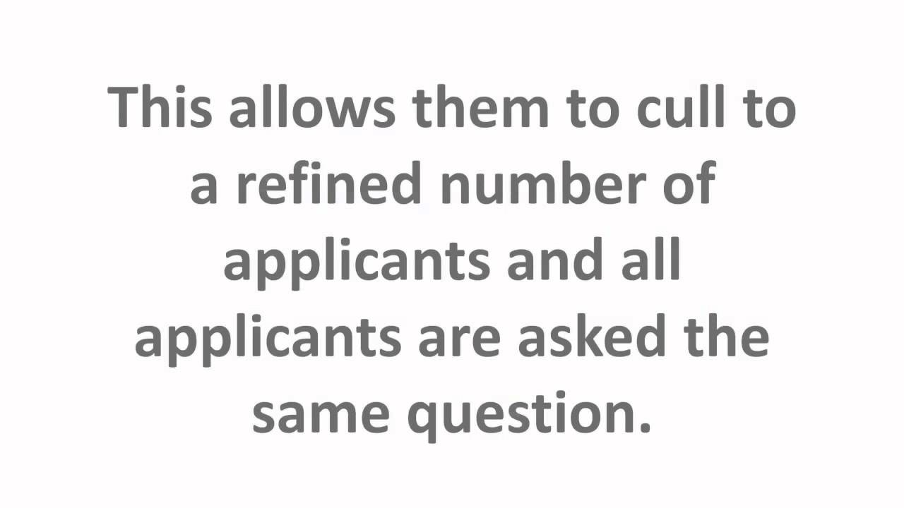 WHAT IS SELECTION CRITERIA?