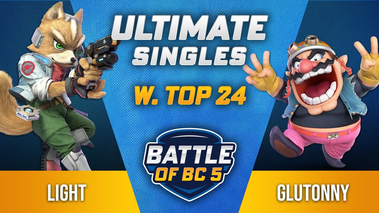 Light (Fox) vs Glutonny (Wario) - Ultimate Singles Winners Top 24 Qualifier - Battle of BC 5