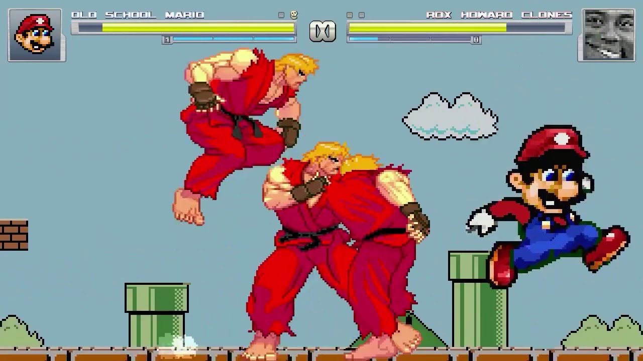 AN Mugen Requeste #401: Old School Mario VS Rox Howard Clones
