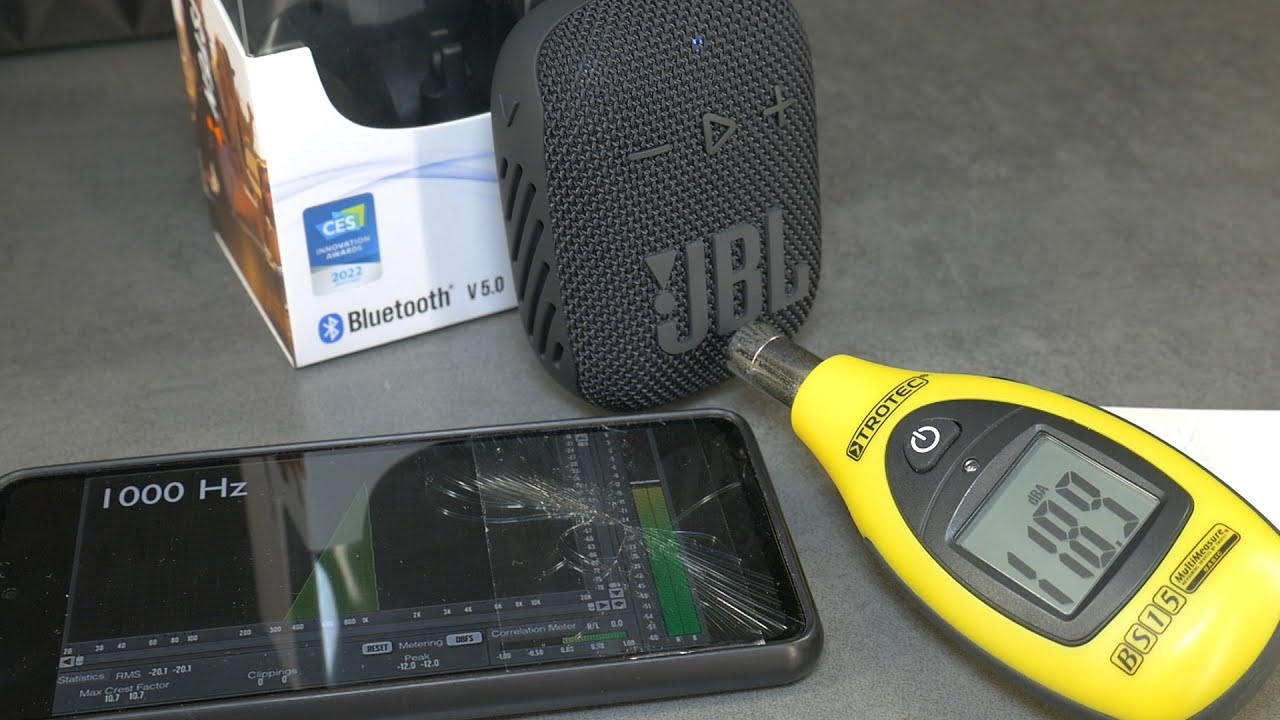 JBL Wind 3s Bluetooth Speaker unboxing & sound dB test