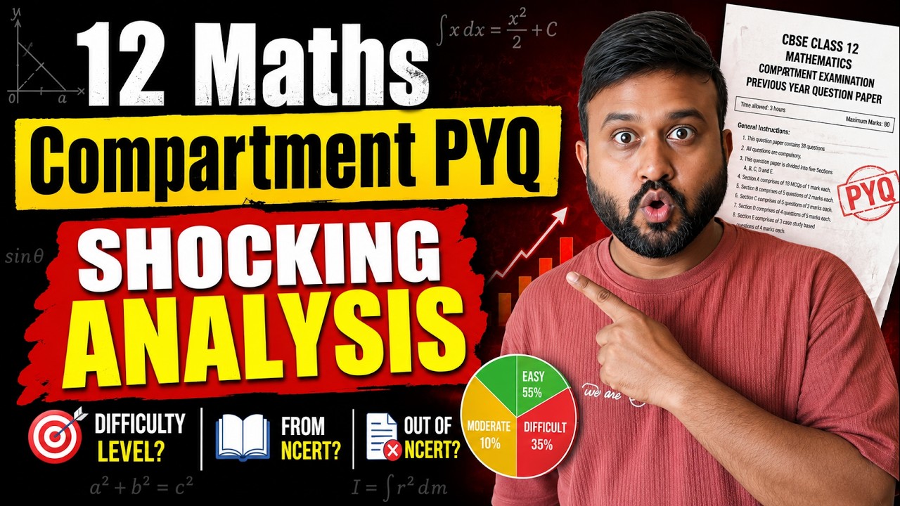12 Maths Compartment PYQs Analysis | CBSE 2026 Compartment Exam