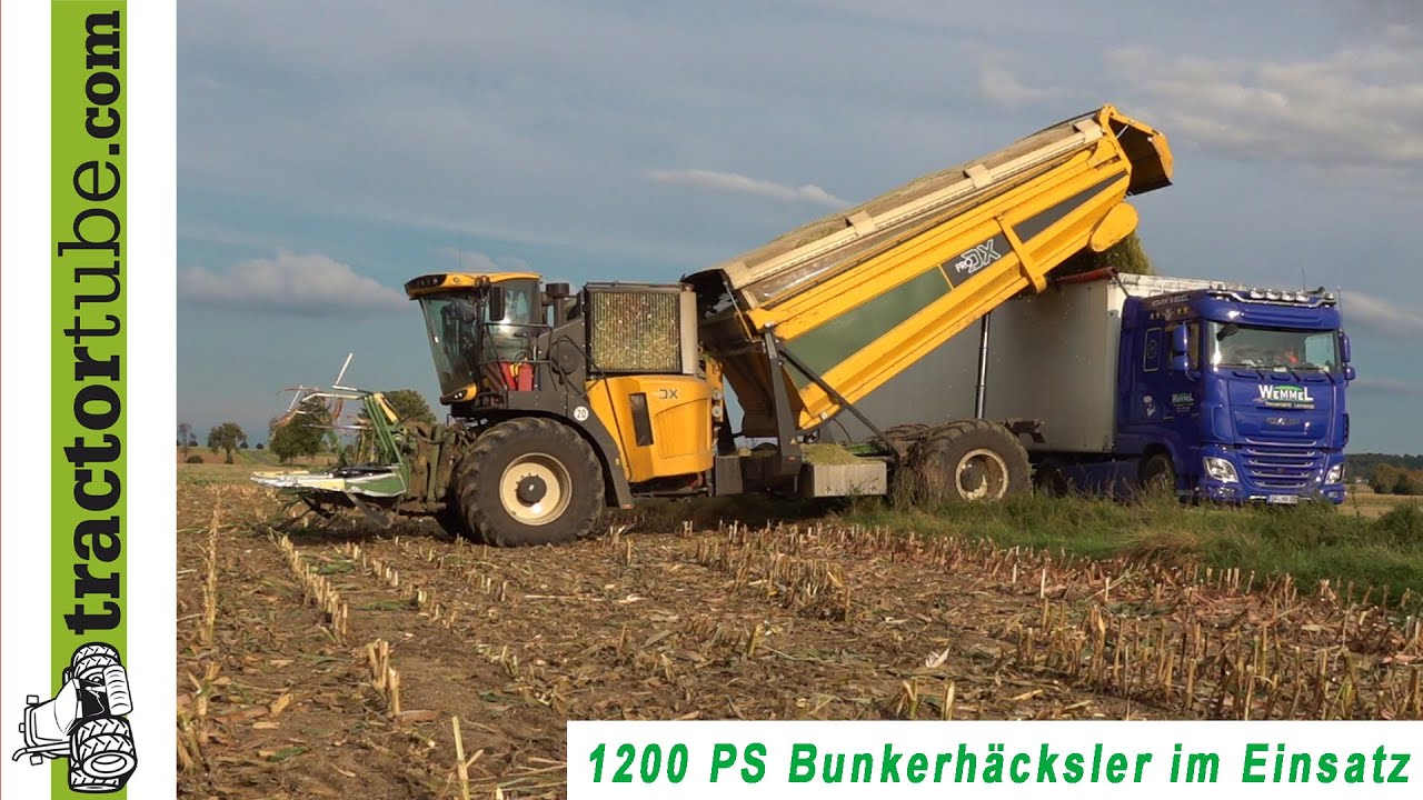 1200 PS Bunkerhäcksler - aus Krone, New Holland und Eigenbau fertigt Gilles den ProDX-Häcksler