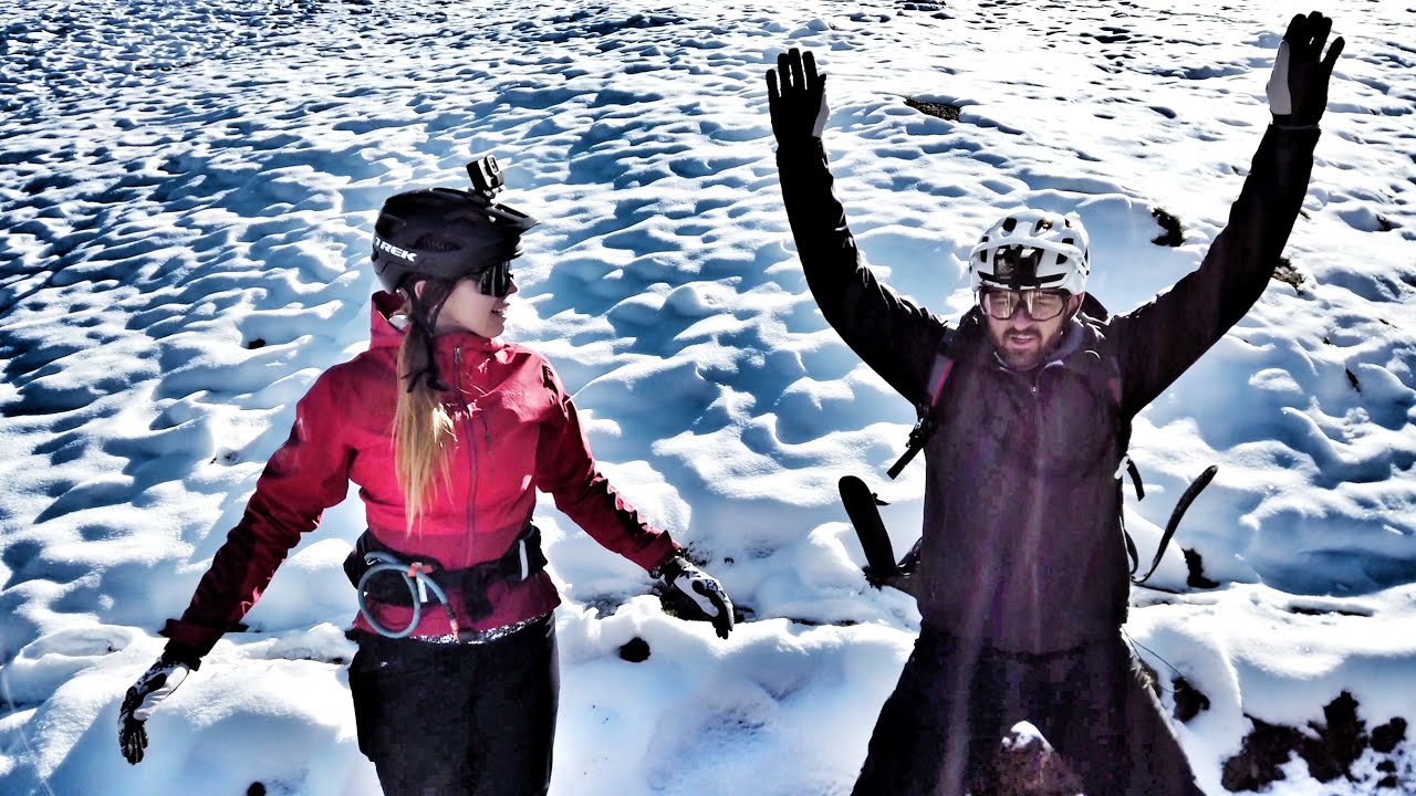 Frostiger Barbarossa Trail 🥶 und kalte Finger Tour in Latsch 🌄 | Übungen für gegen Kälte | Leo Kast
