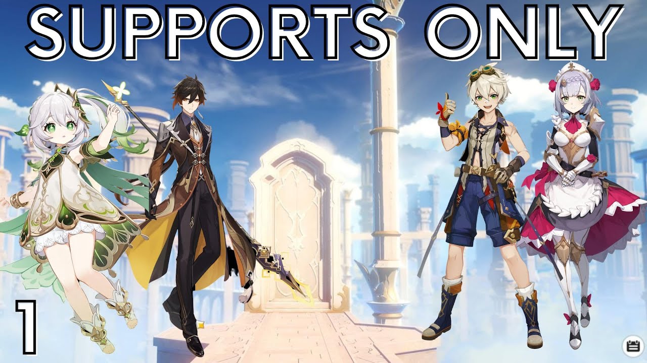 Playing Genshin Impact With Only Supports ( Genshin Impact Supports Only)