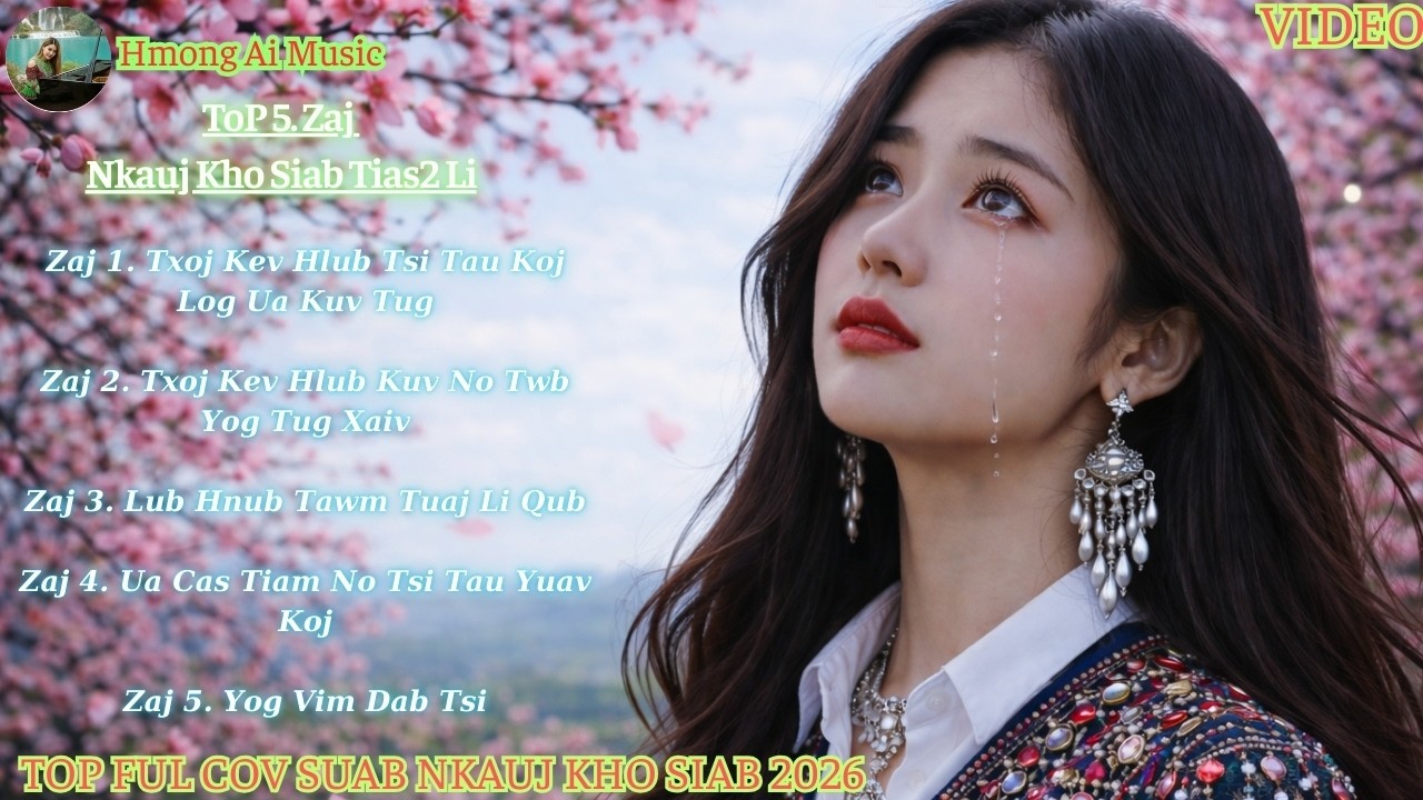Top 5 Zaj Nkauj Kho Siab Zoo Mloog Heev ll Hmong Ai Music Officia Cover#NkaujHmoobKhoSiab