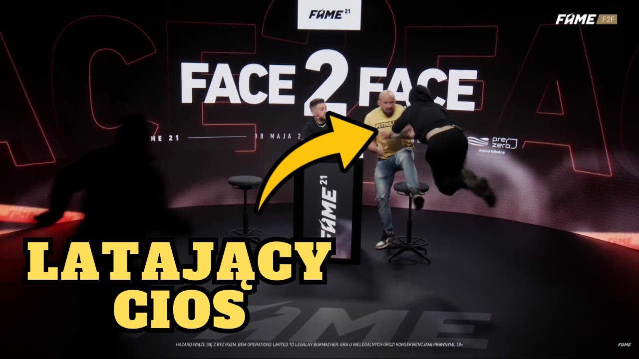 Adrian Cios wlatuje w Oświecińskieego na Face2Face - FAME 21