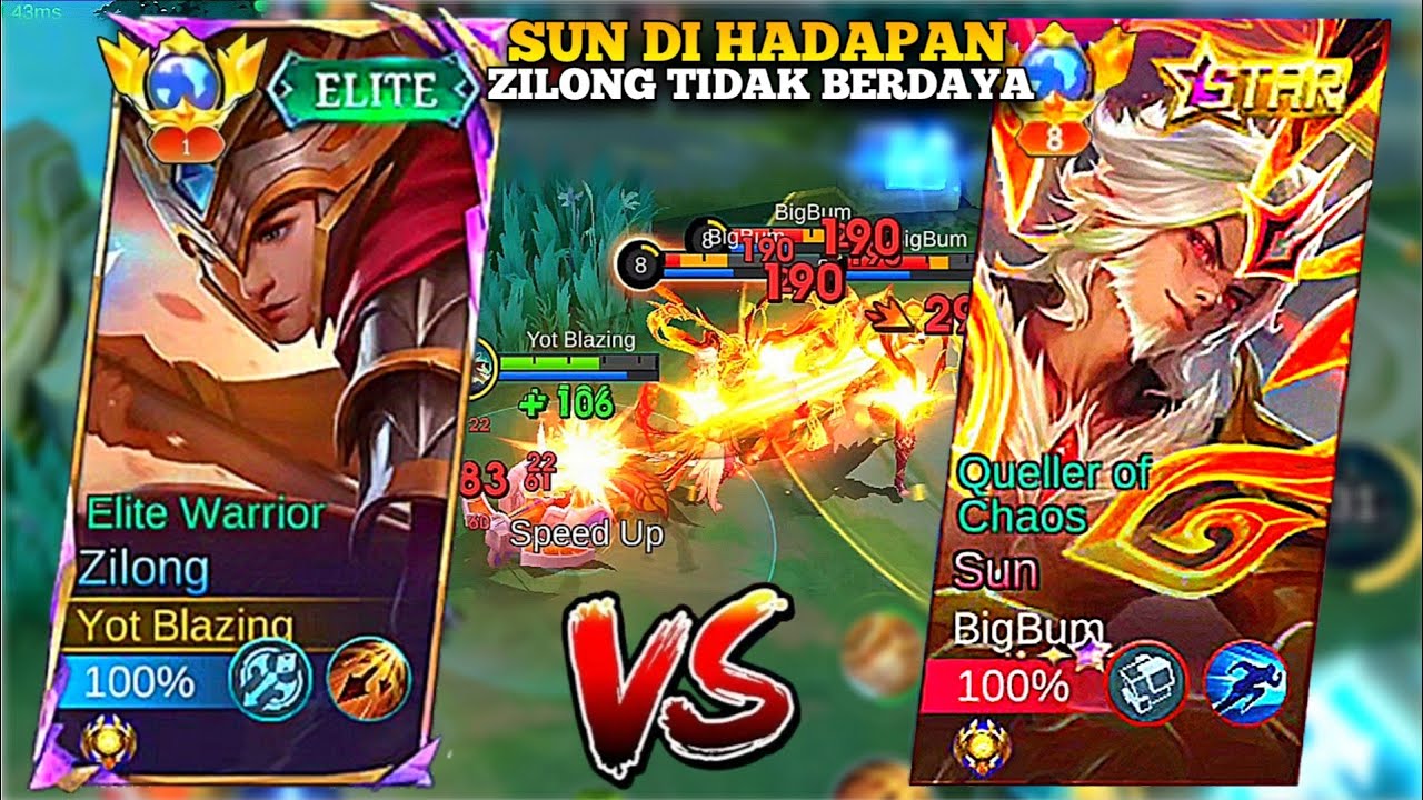 ZILONG RACING TEAM AYAM AYAM'IN SUN/MONKEY NEW SKIN SAMPE TAK BERDAYA DI DALAM TURET!!🔥MLBB