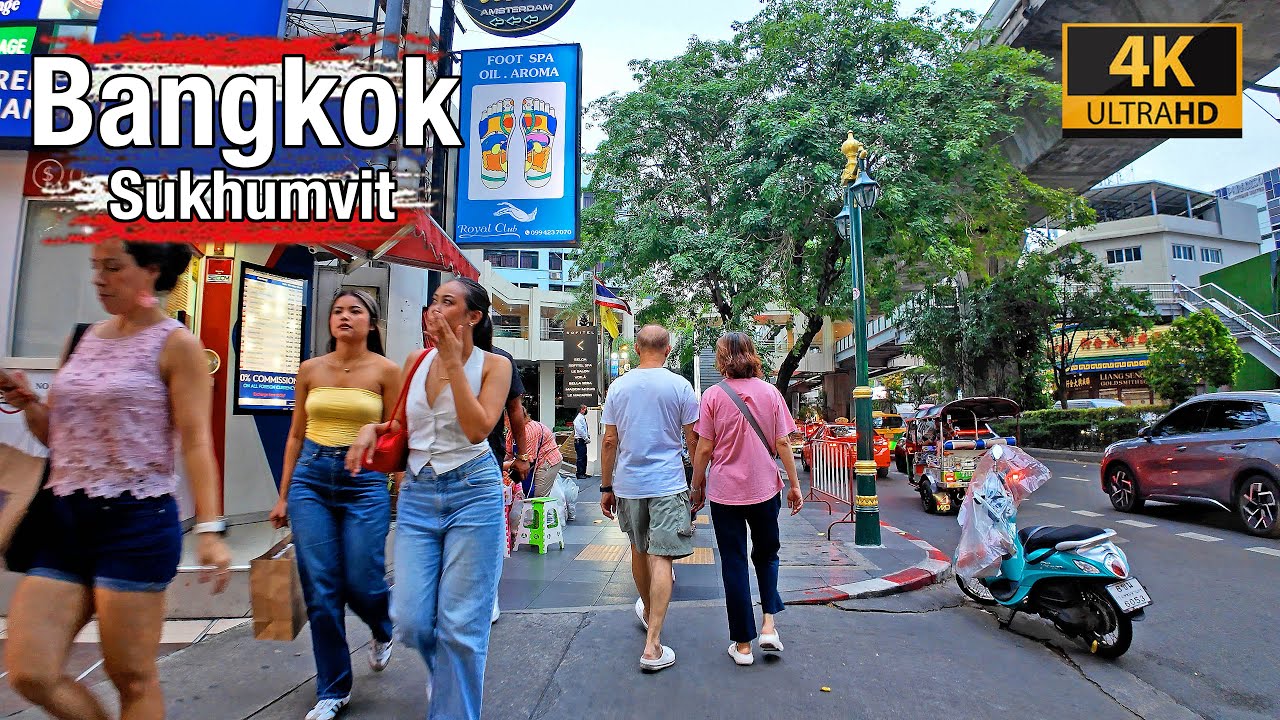 [4K] Sukhumvit Soi 11 - Asoke to EmSphere 🇹🇭 Walking in Bangkok (ASMR City Sounds) Walking Tour