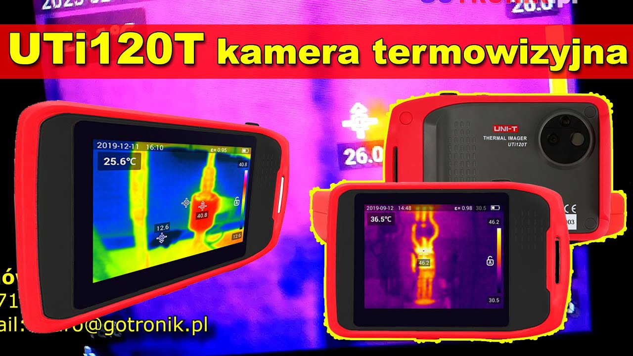 UTi120t termokamera kamera termowizyjna z Wifi poręczna jak aparat fotograficzny