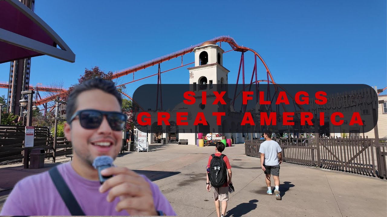 SIX FLAGS GREAT AMERICA RIDE CHALLENGE AND REVIEWS!!!