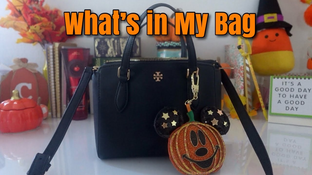 ЧТО В МОЕЙ СУМКЕ-ТОУТЕ TORY BURCH 🕷️🎃🖤
