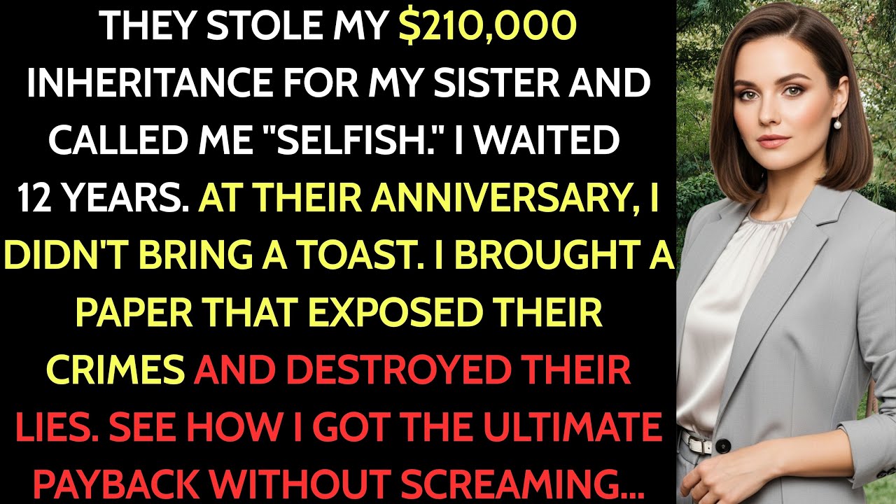 My Parents Said "Don't Be Selfish" When They Took My Inheritance For My Sister—I Gave Them A Paper
