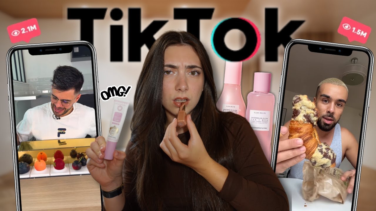 JE TESTE LES PRODUITS VIRAUX DE TIKTOK 💸🤝 (Glow recipe, Cédric grolet, crookie…)