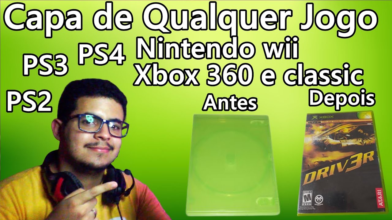 COMO fazer CAPA de QUALQUER JOGO MIDIA FISICA!!!