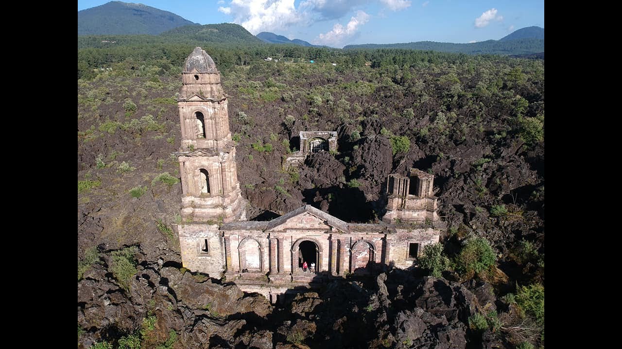 templo san juan viejo enterrado por lava