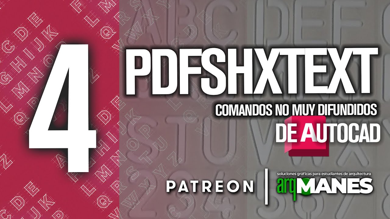 PDFSHXTEXT | AUTOCAD AVANZADO| Necesitas conocer este comando No hagas los textos de nuevo!!!