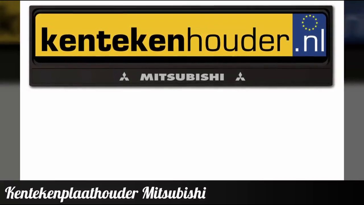 Kentekenplaathouder Mitsubishi