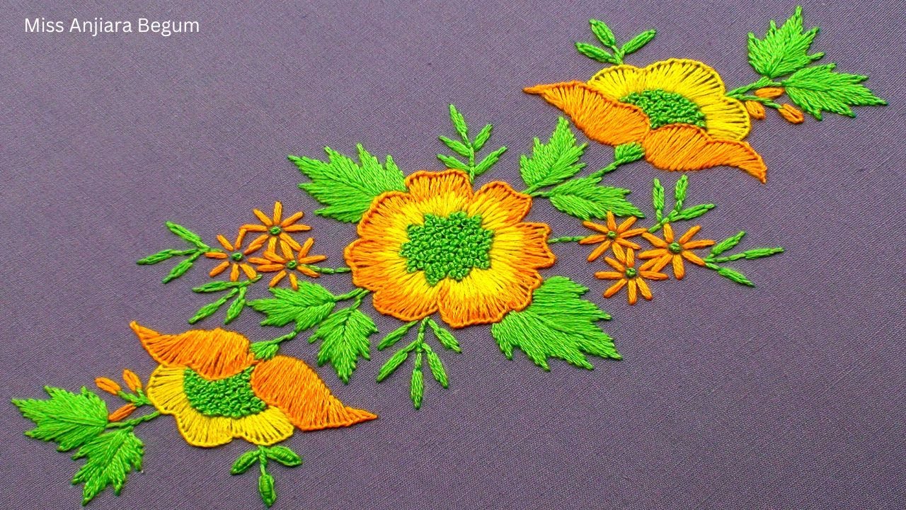 How to Embroider Beautiful Flowers - Step by Step Guide
