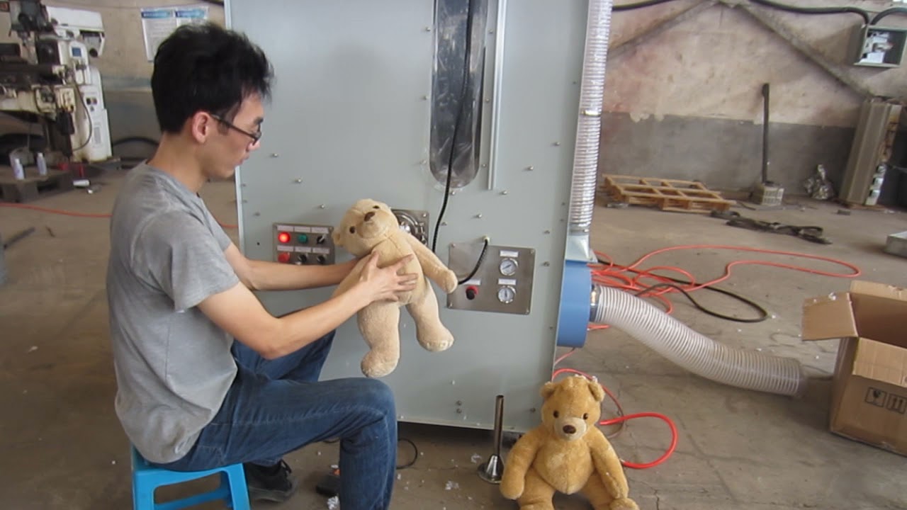 Teddy bear plush toy stuffing filling machine for soft animal dolls