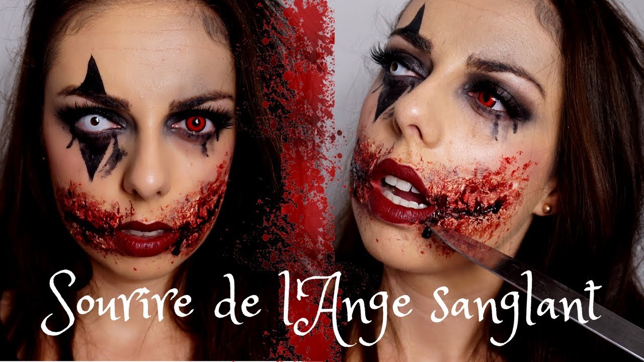 HALLOWEEN MAKEUP FACILE!! Sourire de l'ange