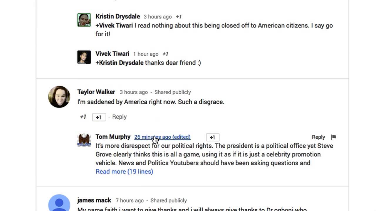 More disrespect for our political rights