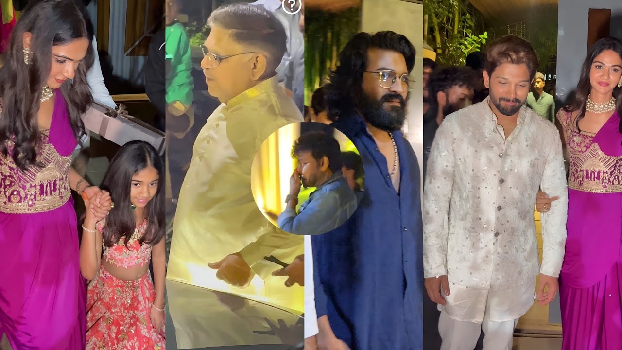 Ram Charan & Chiranjeevi Grace Allu Sirish Engagement in Hyderabad | Star-Studded Event!
