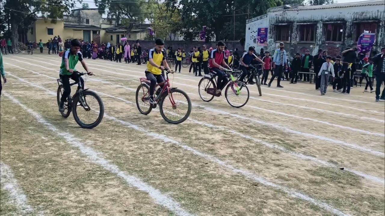 Annual sports meet 2026 / Senior boys slow cycle race...