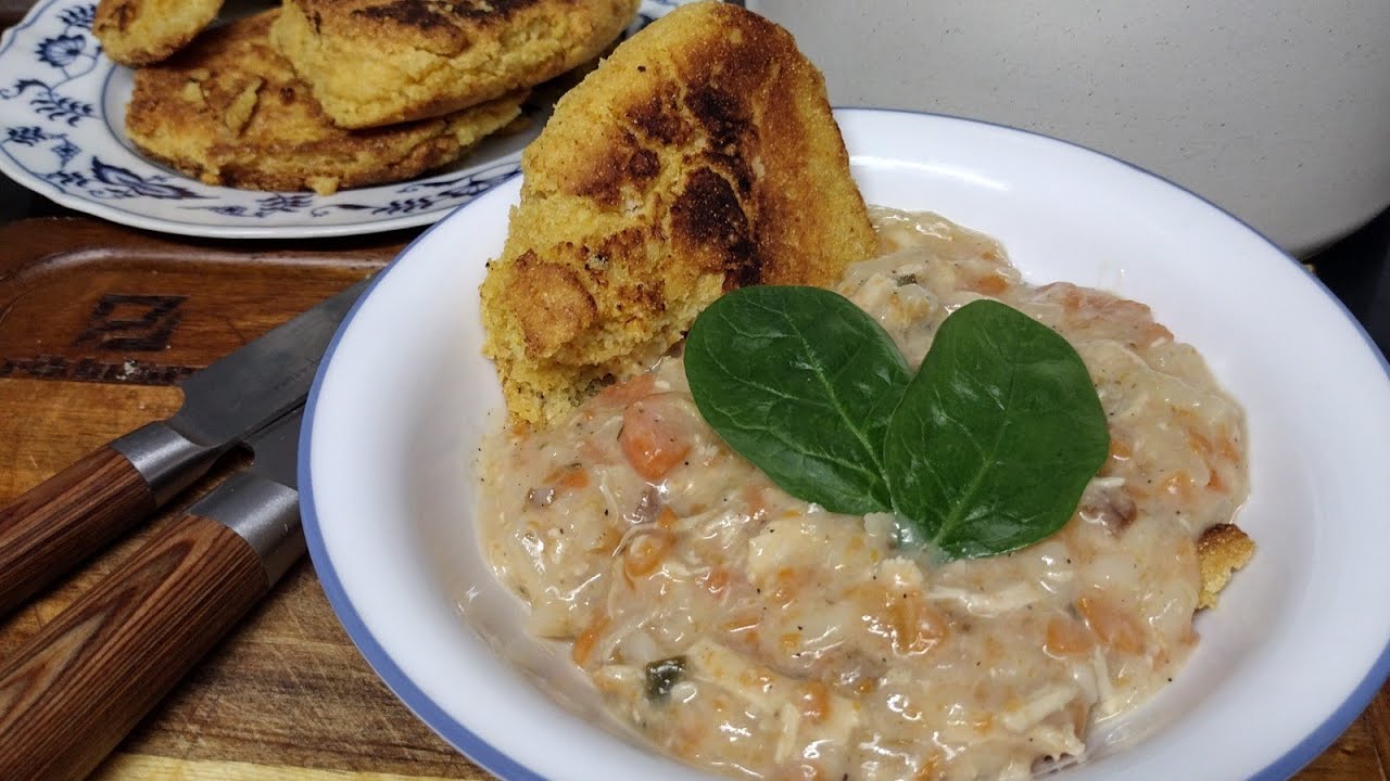 SNOWED IN CHICKEN POTATO SOUP. 