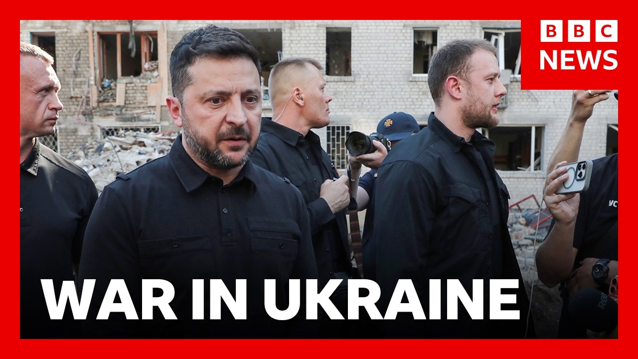 Ukraine's Zelensky to press Nato for air defence systems after intense Russian strikes | BBC News