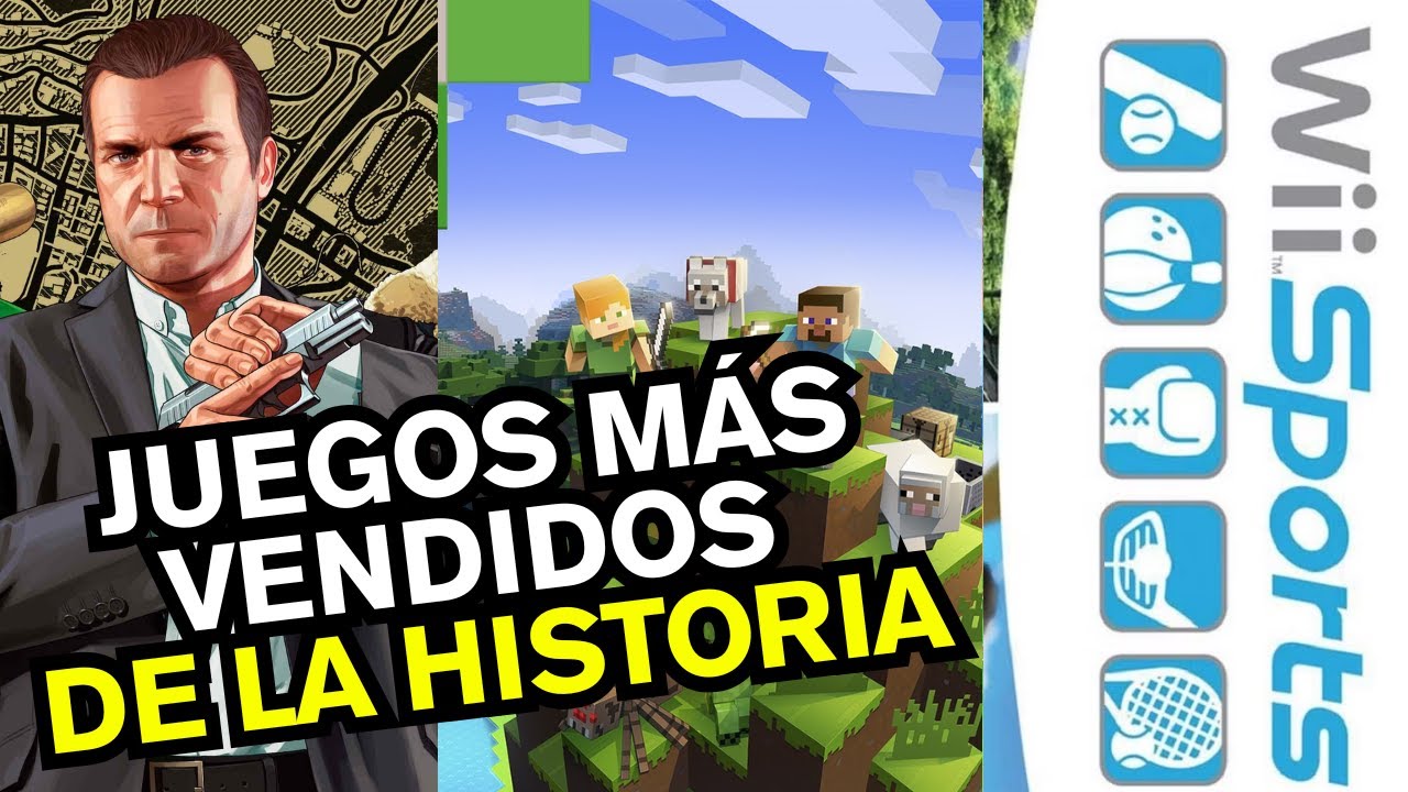 TOP 10 JUEGOS con MAYORES VENTAS de la HISTORIA