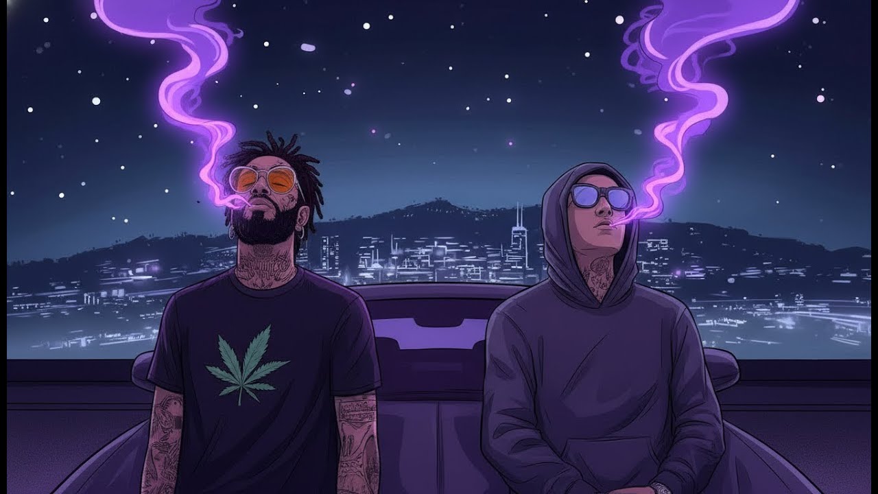 Neon Drift 420 — Slow Roads, Quiet Mind | Chill Rap Night Drive