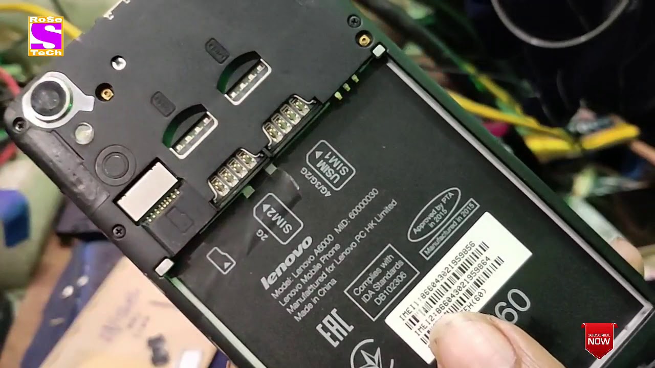 Lenovo A6000 hang on logo Display blink without any Computer by RoSe TeCh