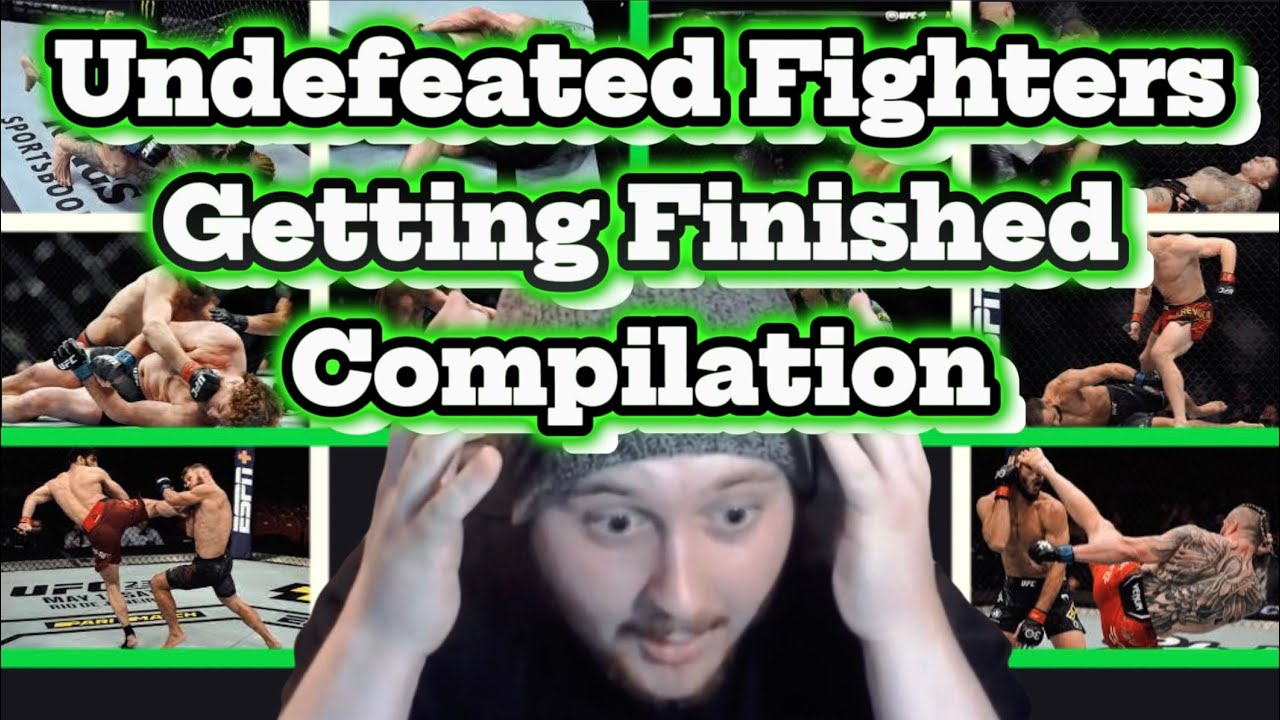 MMA GURU Reacts To UNDEFEATED Fighters Getting FINISHED Compilation!