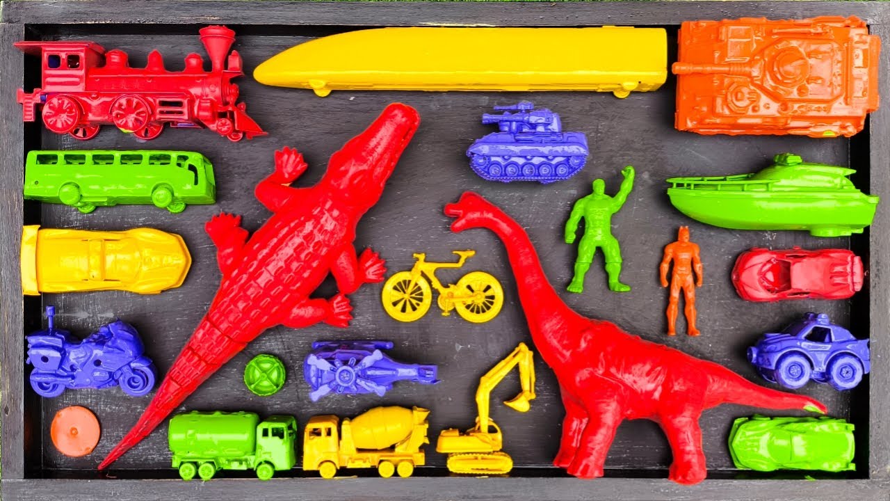 Membersihkan Mainan Mobil Balap, Truk Molen, Bus Telolet, Kereta Api, Tank, Excavator, Speed Boat.