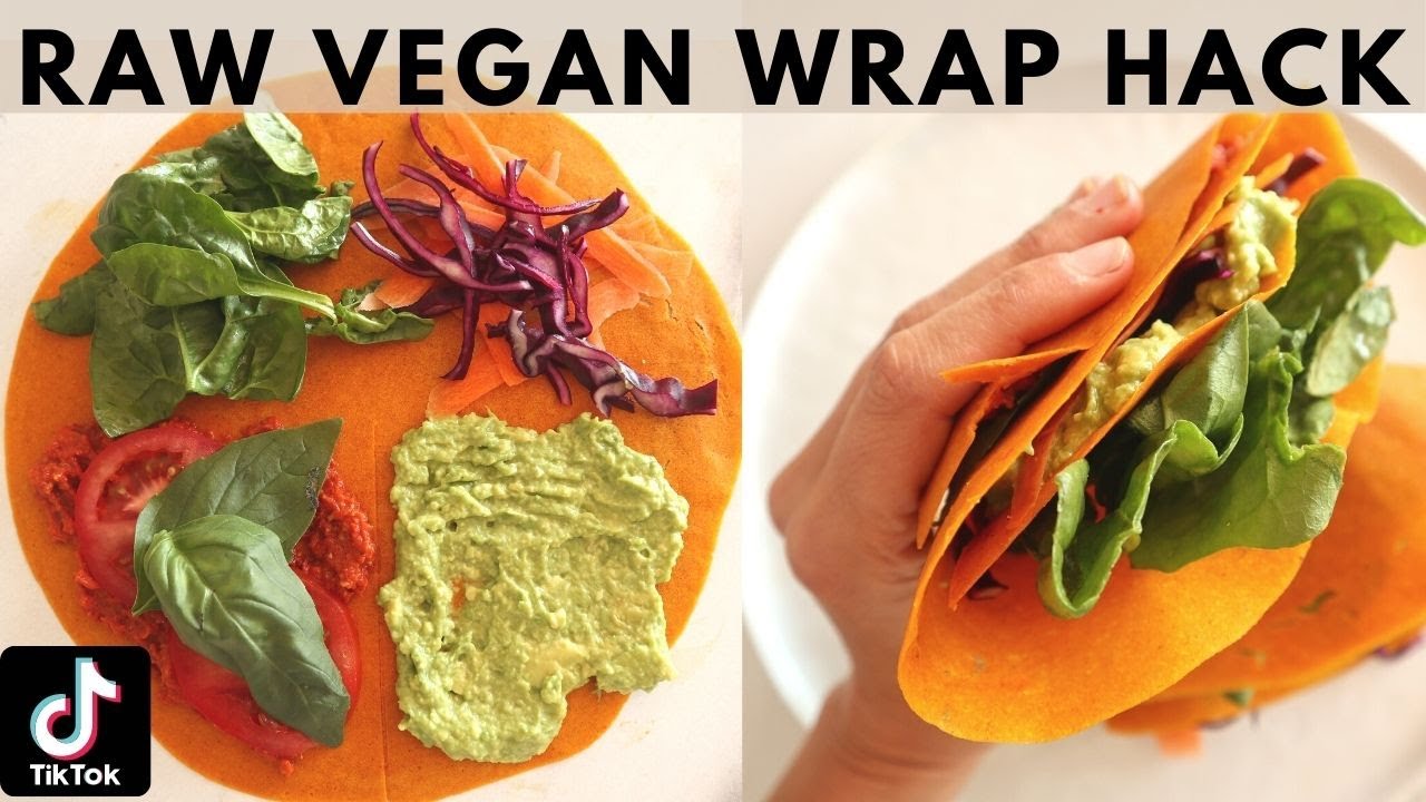 RAW VEGAN WRAP HACK 😮 🌱  🌯