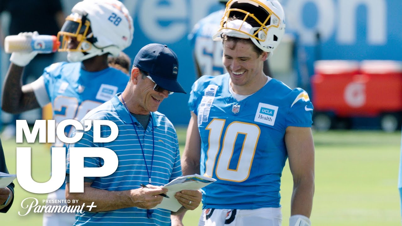 Mic’d Up: Jim Harbaugh At 2025 Training Camp | LA Chargers