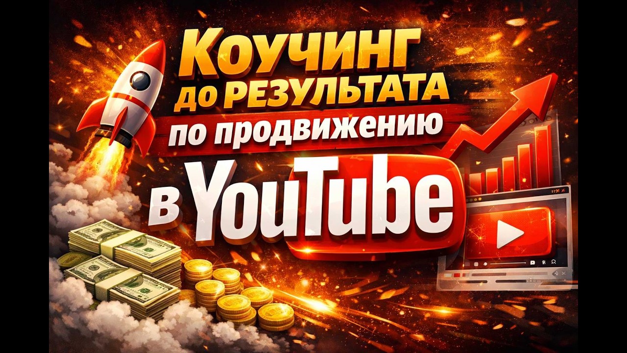 Коучинг до результата по продвижению в YouTube (скидка закончится скоро)