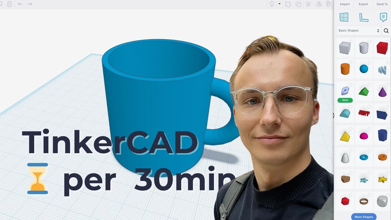 Išmok 3D projektuoti su TinkerCAD per 30min