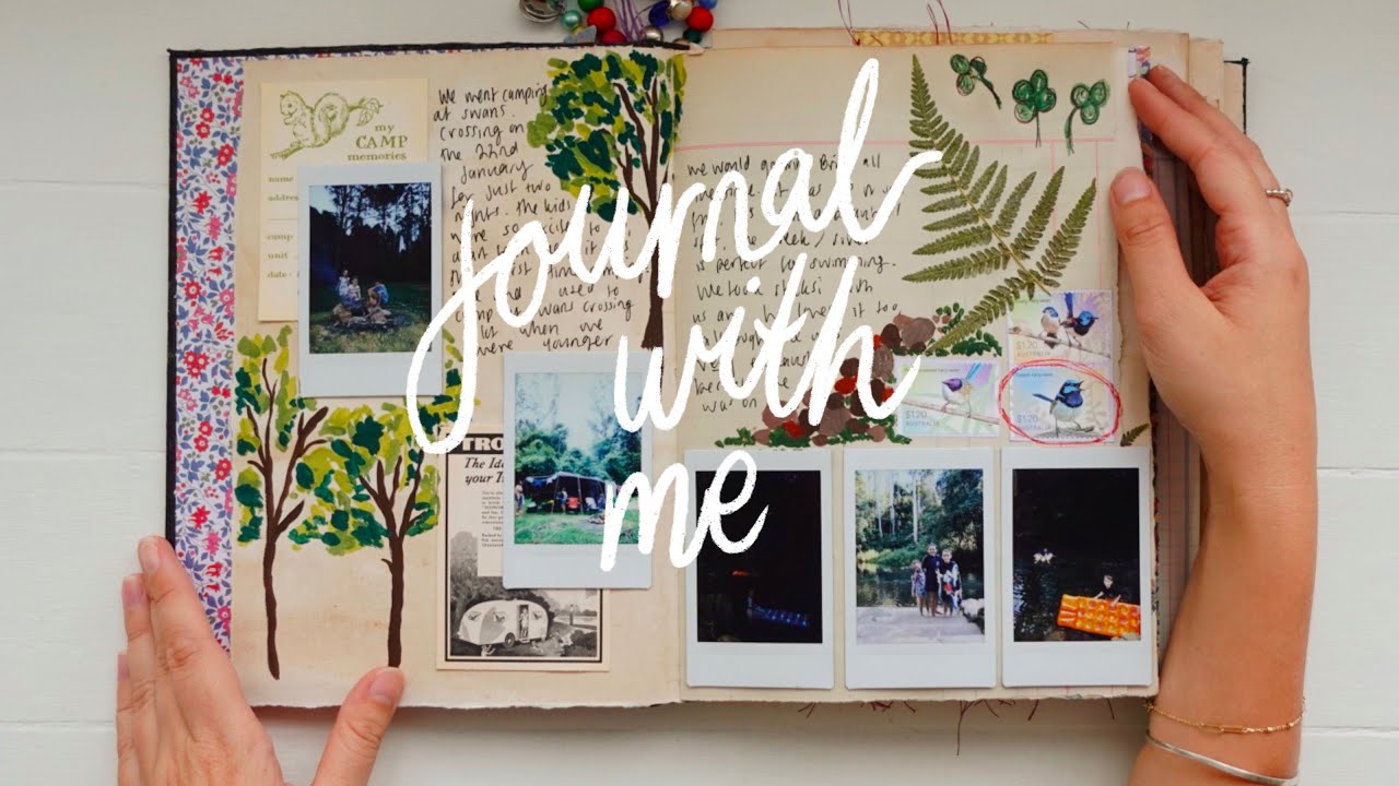 ✿ journal with me 🏕️ journaling a camping trip