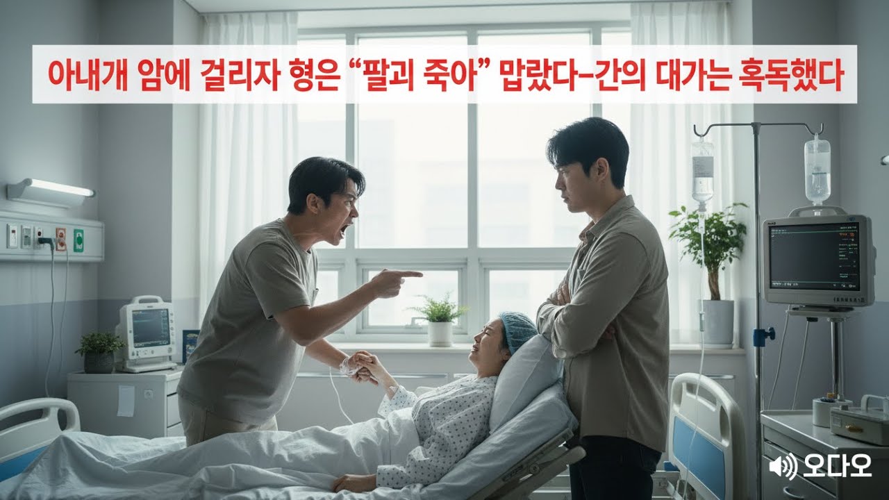 아내가 암에 걸리자 형은 “빨리 죽어라” 말했다—그 말의 대가는 혹독했다